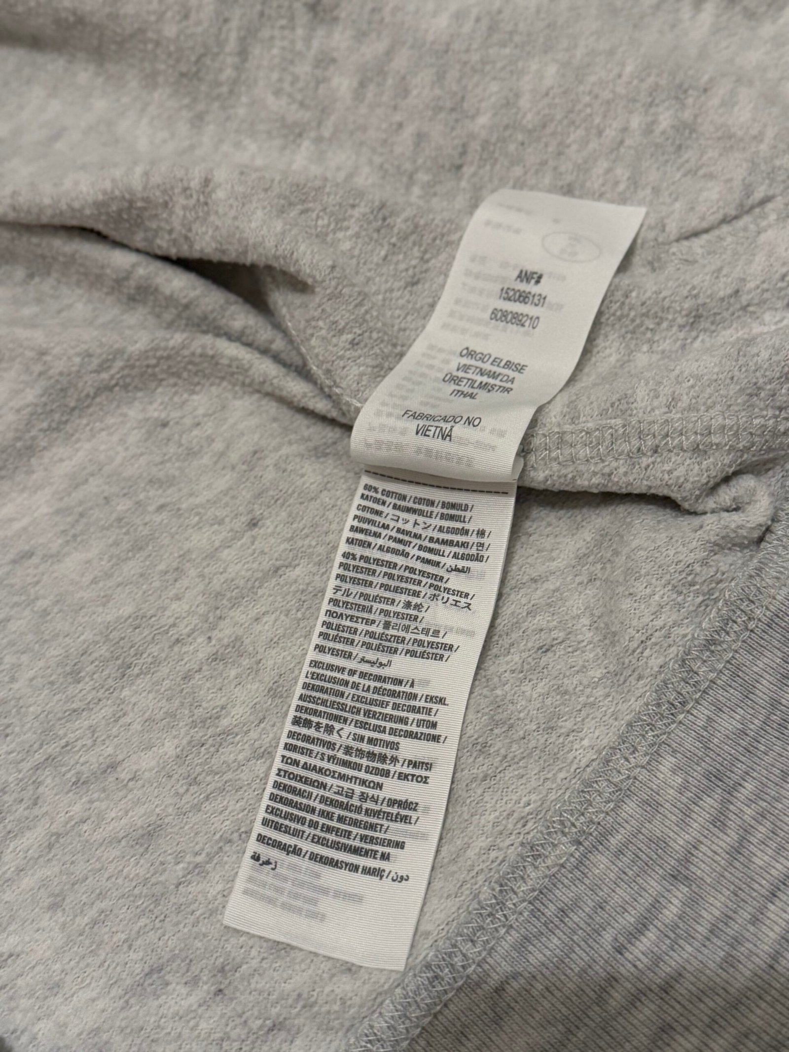 abercrombie & fitch grey hoodie (xs) abercrombie & fitch grey hoodie (xs)